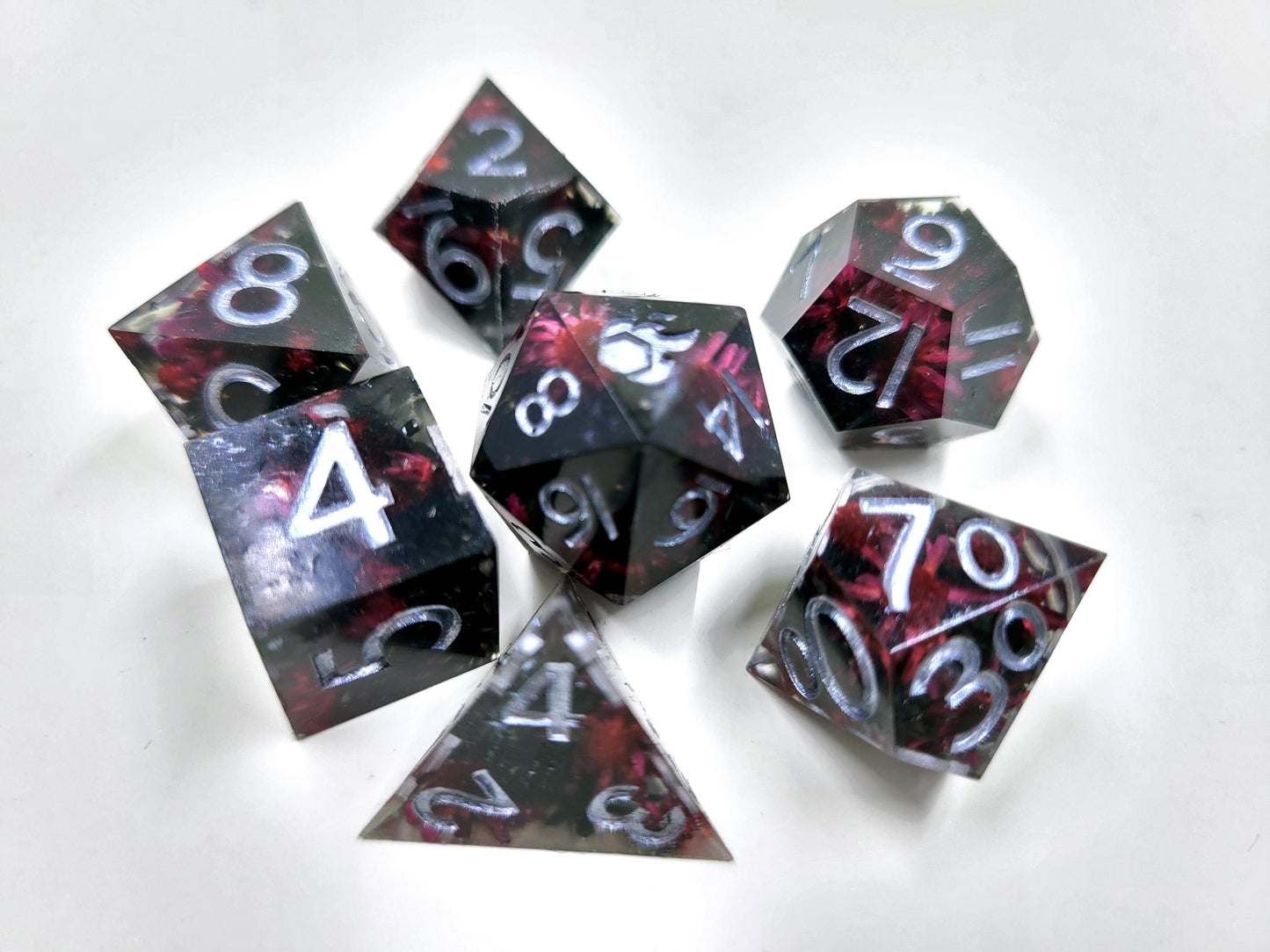 Handmade "Well Hello Darling" Full Dice Set