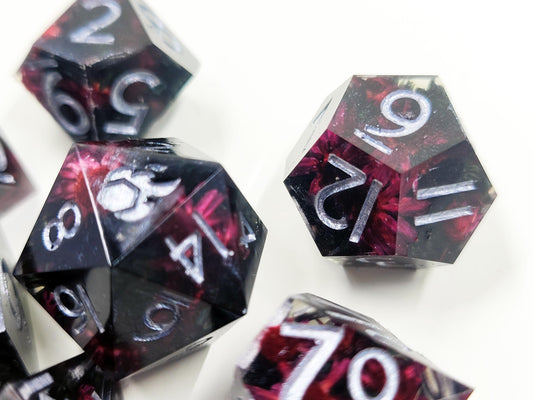 Handmade "Well Hello Darling" Full Dice Set