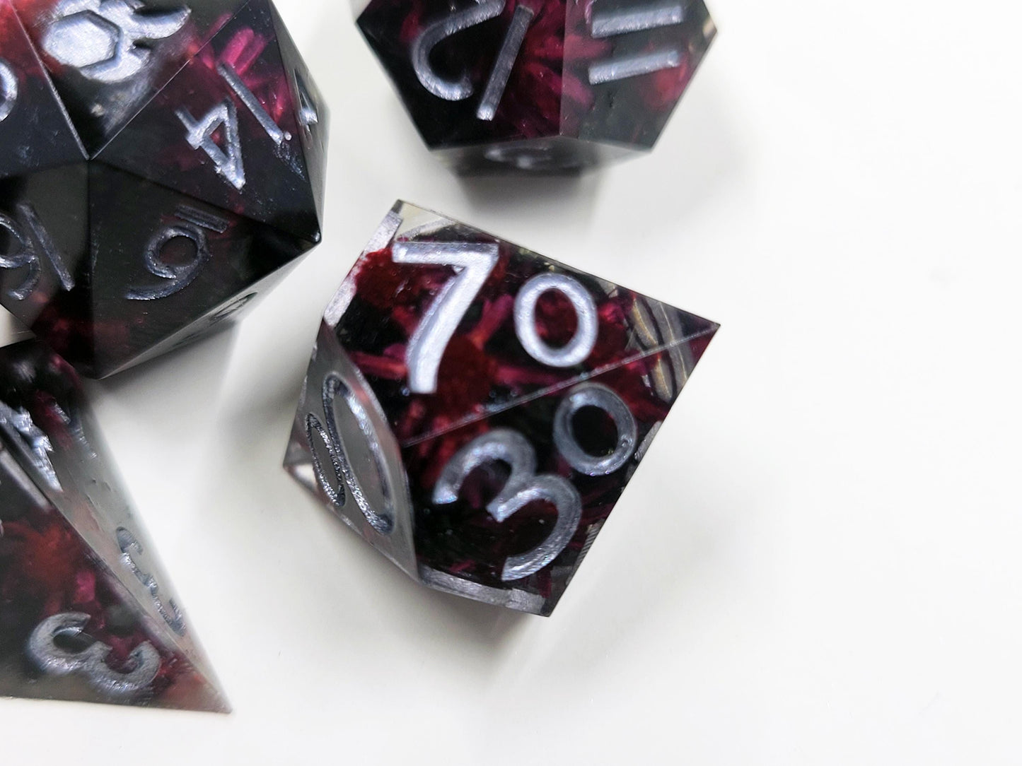Handmade "Well Hello Darling" Full Dice Set