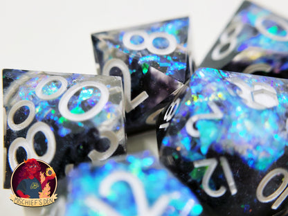 Handmade "Void Spark" Full Dice Set