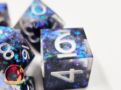 Handmade "Void Spark" Full Dice Set
