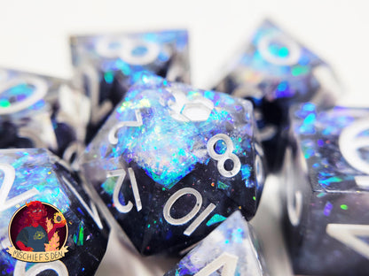 Handmade "Void Spark" Full Dice Set