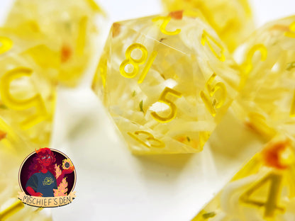 Handmade "Roll for Ramen" Full Dice Set