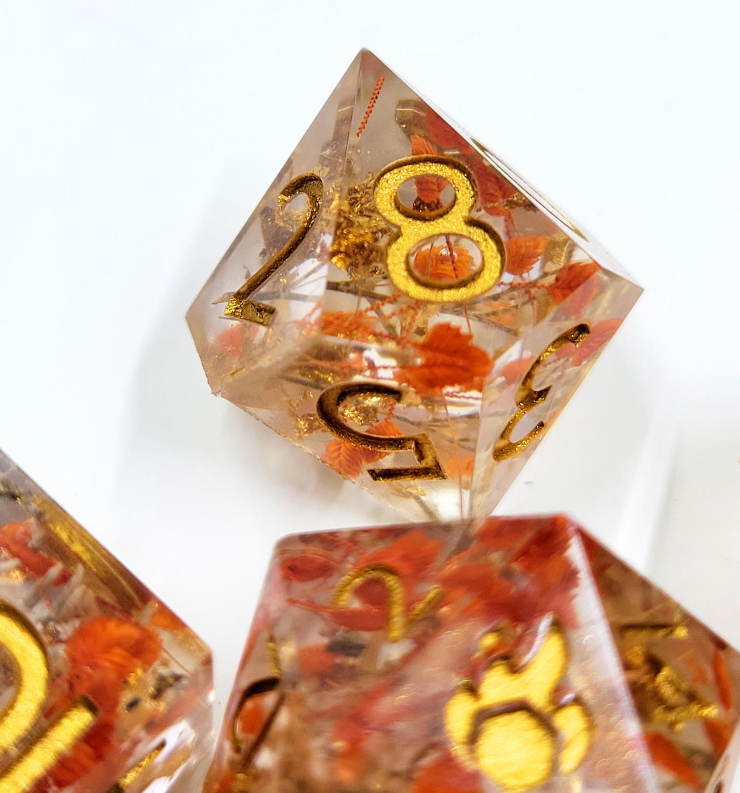 Handmade "Demeter's Blessing" Full Dice Set