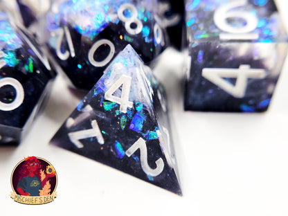Handmade "Void Spark" Full Dice Set
